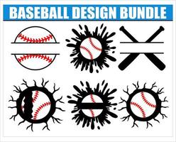 Baseball Design bündeln .eps vektor