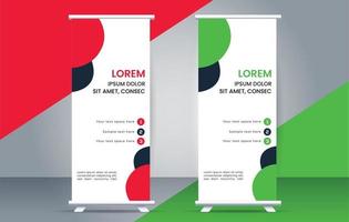 modern rollen oben Banner Design Vorlage. Flyer. ziehen hoch. Präsentation. Broschüre. Poster. Werbung. vektor