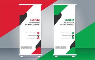 modern rollen oben Banner Design Vorlage. Flyer. ziehen hoch. Präsentation. Broschüre. Poster. vektor