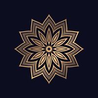 Luxus Muster Mandala Design Hintergrund vektor