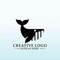 investerare vektor logotyp design fisk ikon