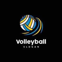 Volleyball Logo, Sport einfach Design, Welt Sport Turnier Vektor, Illustration Symbol Symbol vektor