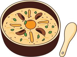 thai mat begrepp representerade förbi soppa ikon. isolerat och platt illustration vektor