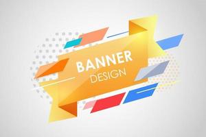 abstrakter geometrischer Hintergrund. fließende Form und Elemente Design für Werbung und Banner. vektor
