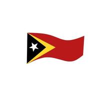 öst timor flagga ikon, illustration av nationell flagga design med elegans begrepp vektor