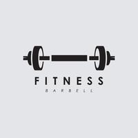 Fitness Fitnessstudio Logo Design Inspiration. Vektor Illustration von Hantel Kettlebell Schild und Fitness Ausrüstung