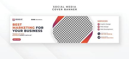 modern kreativ Sozial Medien Linkedin Startseite Banner Anzeige Design vektor