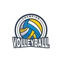 Volleyball Logo, Sport einfach Design, Welt Sport Turnier Vektor, Illustration Symbol Symbol vektor