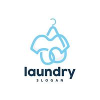 Wäsche Logo, Reinigung Waschen Vektor, Wäsche Symbol mit Waschen Maschine, Kleider und Schaum Blase, Illustration Symbol Design Vorlage vektor