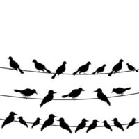 ein Herde von Vögel ist fliegend vektor