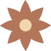 Blume im Retro-Groovy-Stil. einfaches Vektorsymbol vektor