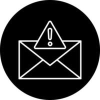 Email warnen Vektor Symbol Stil