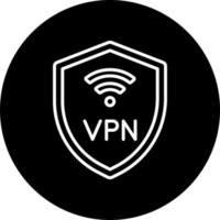 vpn vektor ikon stil