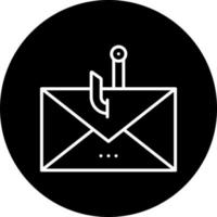 Email Phishing Vektor Symbol Stil