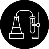chemisch Experiment Vektor Symbol Stil