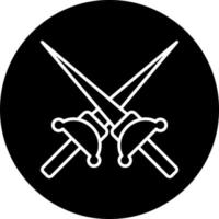 Rapier Vektor Symbol Stil