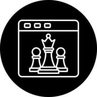 schack spel vektor ikon stil