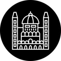 ungerska parlament vektor ikon stil