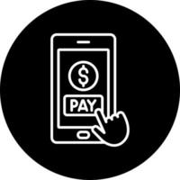 online Zahlung Vektor Symbol Stil