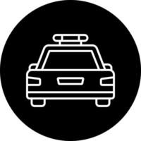 Polizei Auto Vektor Symbol Stil