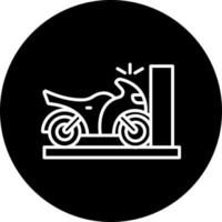 Fahrrad Verletzung Vektor Symbol Stil