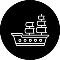 Pirat Schiff Vektor Symbol Stil