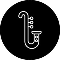 saxofon vektor ikon stil