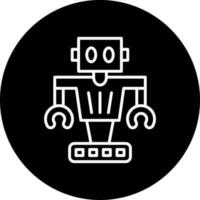 autonom Roboter Vektor Symbol Stil