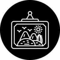 Wüste Landschaft Vektor Symbol Stil