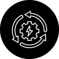 recyceln Energie Vektor Symbol Stil