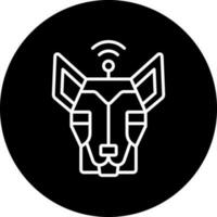 Roboter Hund Vektor Symbol Stil