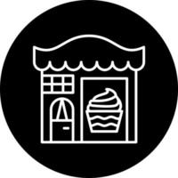 Bäckerei Geschäft Vektor Symbol Stil