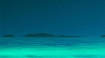 natt hav av groda på nattblå bakgrund, komisk tecknad konceptdesign vektor