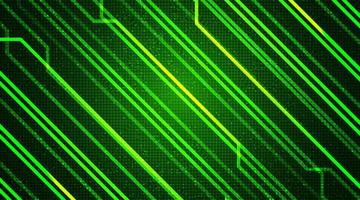 grönt kretsmikrochip på teknikbakgrund vektor