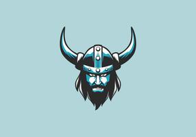 Viking-Maskottchen-Logo-Vektor-Illustration vektor