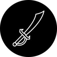 pirat kniv vektor ikon stil