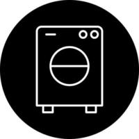 Waschen Maschine Vektor Symbol Stil