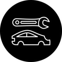 Auto Körper Reparatur Vektor Symbol Stil