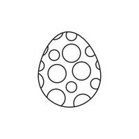 polka prickar påsk ägg färg sida vektor