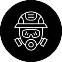 brandman mask vektor ikon stil