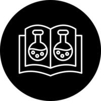 Chemie öffnen Buch Vektor Symbol Stil
