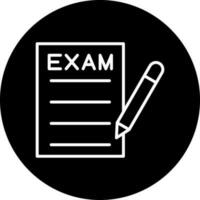 examen vektor ikon stil