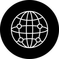 global Netzwerk Vektor Symbol Stil