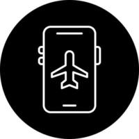 Handy, Mobiltelefon Flugzeug Modus Vektor Symbol Stil