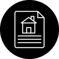 hus dokument vektor ikon stil