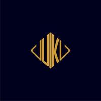 Vereinigtes Königreich Initiale Monogramm Platz Logo Design Ideen vektor