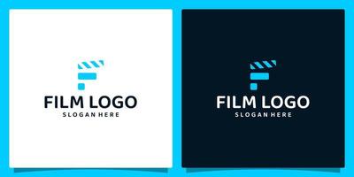 filma remsa logotyp mall design med första brev f logotyp vektor design, kreativ symbol, ikon.