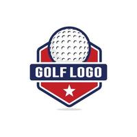 golf logotyp design vektor