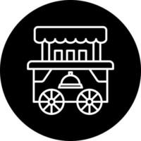 Essen Wagen Vektor Symbol Stil