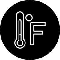 Fahrenheit Vektor Symbol Stil